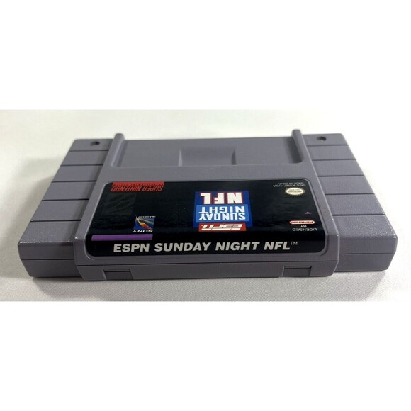 ESPN Sunday Night NFL Super Nintendo Entertainment System 1994 Tested - Picture 2 of 7
